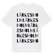White t-shirt med Lärkesholm ordlek t-shirt
