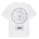 White t-shirt med Larvi t-shirt