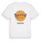 Lavröd cirkel t-shirt