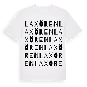 Laxören ordlek t-shirt – ekologisk bomull t-shirt från Pinshirt