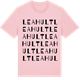 Pink Cotton t-shirt med Leahult ordlek t-shirt