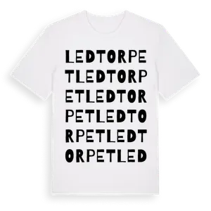 Ledtorpet ordlek t-shirt – ekologisk bomull t-shirt från Pinshirt