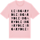 Pink Cotton t-shirt med Leingaryd ordlek t-shirt