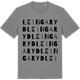 Mid Heather Gray t-shirt med Leingaryd ordlek t-shirt
