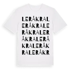 Leråkra ordlek t-shirt – ekologisk bomull t-shirt från Pinshirt