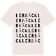 Vintage White t-shirt med Lerbäck ordlek t-shirt