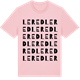 Pink Cotton t-shirt med Lered ordlek t-shirt