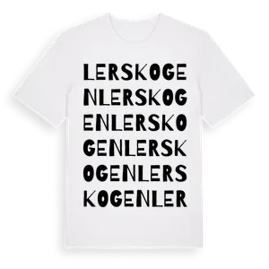Lerskogen ordlek t-shirt – ekologisk bomull t-shirt från Pinshirt
