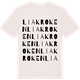 Vintage White t-shirt med Liakroken ordlek t-shirt