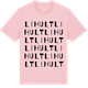 Pink Cotton t-shirt med Lihult ordlek t-shirt