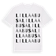 Lilla Abusa ordlek t-shirt