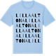 Blue Soul t-shirt med Lilla Altona ordlek t-shirt