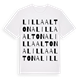 Lilla Altona ordlek t-shirt
