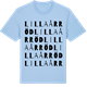 Blue Soul t-shirt med Lilla Årröd ordlek t-shirt