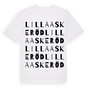 Lilla Askeröd ordlek t-shirt – ekologisk bomull t-shirt från Pinshirt