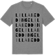 Mid Heather Gray t-shirt med Lilla Beddinge ordlek t-shirt