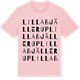 Pink Cotton t-shirt med Lilla Bjällerup ordlek t-shirt