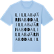 Blue Soul t-shirt med Lilla Bjärnaboda ordlek t-shirt