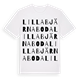 Lilla Bjärnaboda ordlek t-shirt