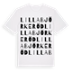 Lilla Björkeröd ordlek t-shirt