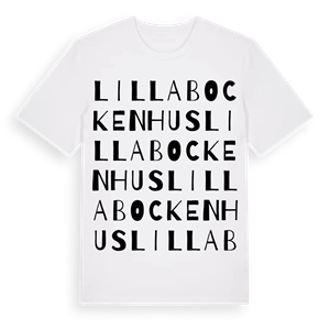 Lilla Bockenhus ordlek t-shirt – ekologisk bomull t-shirt från Pinshirt
