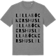 Mid Heather Gray t-shirt med Lilla Böckershus ordlek t-shirt