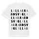 Lilla Brandsvig ordlek t-shirt