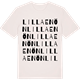 Vintage White t-shirt med Lilla Enön ordlek t-shirt