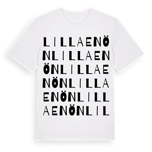 Lilla Enön ordlek t-shirt – ekologisk bomull t-shirt från Pinshirt