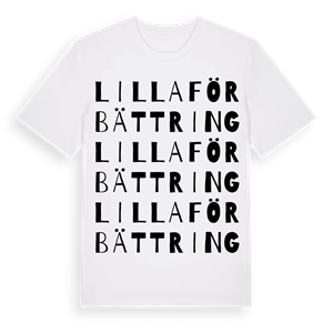 Lilla Förbättring ordlek t-shirt – ekologisk bomull t-shirt från Pinshirt