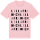 Pink Cotton t-shirt med Lilla Fridhem ordlek t-shirt