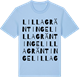 Blue Soul t-shirt med Lilla Gräntinge ordlek t-shirt