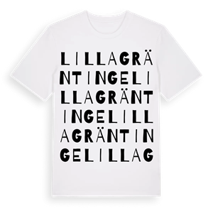 Lilla Gräntinge ordlek t-shirt – ekologisk bomull t-shirt från Pinshirt