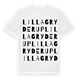 Lilla Gryderup ordlek t-shirt