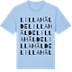Blue Soul t-shirt med Lilla Hälde ordlek t-shirt