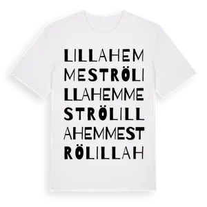Lilla Hemmeströ ordlek t-shirt – ekologisk bomull t-shirt från Pinshirt
