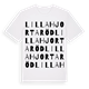 Lilla Hjortaröd ordlek t-shirt
