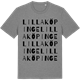 Mid Heather Gray t-shirt med Lilla Köpinge ordlek t-shirt