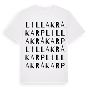 Lilla Kråkarp ordlek t-shirt – ekologisk bomull t-shirt från Pinshirt