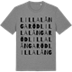 Mid Heather Gray t-shirt med Lilla Långaröd ordlek t-shirt