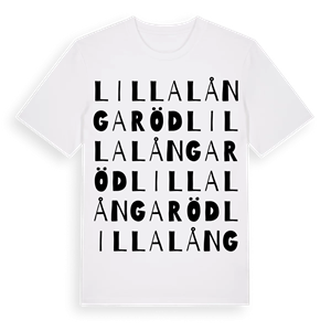 Lilla Långaröd ordlek t-shirt – ekologisk bomull t-shirt från Pinshirt