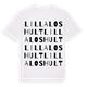 Lilla Loshult ordlek t-shirt