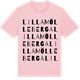 Pink Cotton t-shirt med Lilla Mölleberga ordlek t-shirt