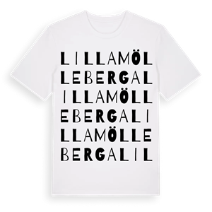 Lilla Mölleberga ordlek t-shirt – ekologisk bomull t-shirt från Pinshirt