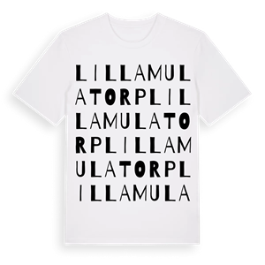 Lilla Mulatorp ordlek t-shirt – ekologisk bomull t-shirt från Pinshirt