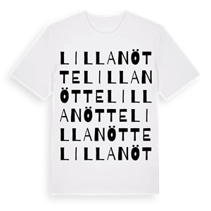 Lilla Nötte ordlek t-shirt – ekologisk bomull t-shirt från Pinshirt