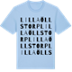 Blue Soul t-shirt med Lilla Öllstorp ordlek t-shirt