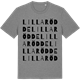 Mid Heather Gray t-shirt med Lilla Rödde ordlek t-shirt