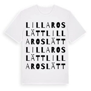 Lilla Roslätt ordlek t-shirt – ekologisk bomull t-shirt från Pinshirt