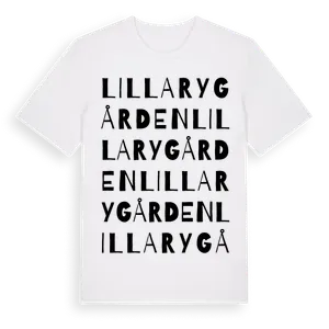 Lilla Rygården ordlek t-shirt – ekologisk bomull t-shirt från Pinshirt
